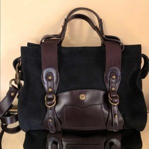 New UGG Australia Suede Black Doctors Bag Satchel